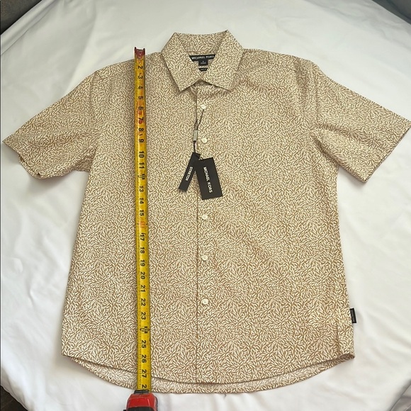 Michael Kors Tan Casual Button Down Shirt - Picture 5 of 11